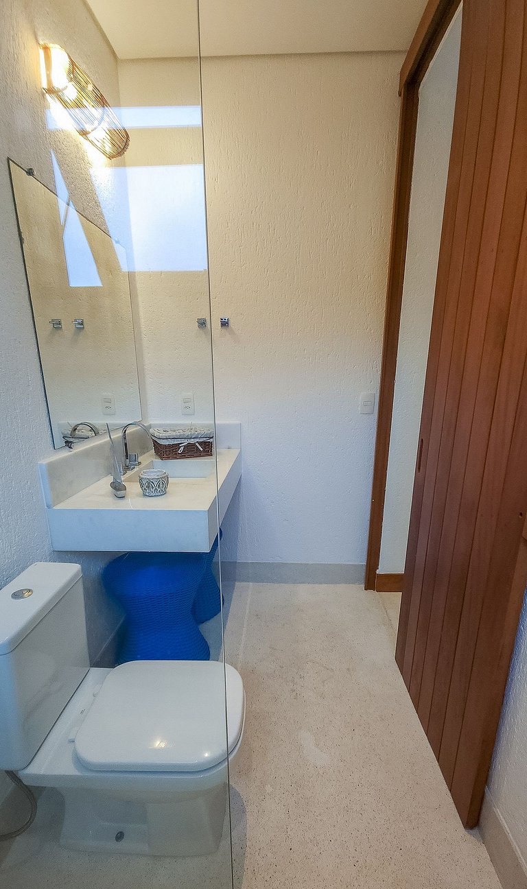 Casa pé na areia no Cond. Aguas dAjuda